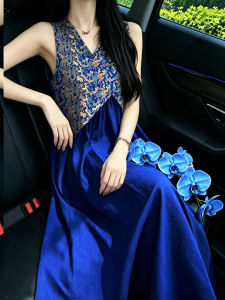 DANTING | Elegant Aesthetic V-Neck A-Line Dress