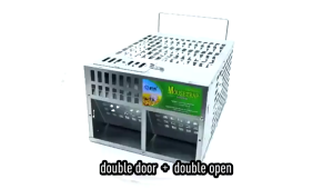 KUAIBU High Quality Double Door Big Mouse Rats Live Trap Cage Strong Catch Bait Pest Control