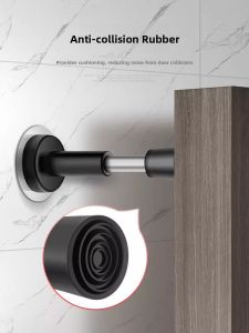 MONLEYTA | New Silent Hydraulic Buffer Door Stop Anti-Theft Door Impact Absorber No Drilling Required Entrance Door Top Quiet Device