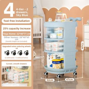 YEYA | Storage Organizer Shelving Unit for Babies Multilayer Mobile