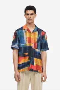 Kemeja Pria/Wanita Lengan Pendek | SPOON | Motif - Abstrack Vol 3