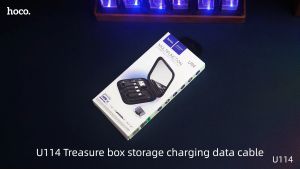 [New] HOCO U114 100% Original PD Fast Charging Set 3A Type C to Type-C Fast charge Cablefor Micro to Type-c / Lightning to Type-c / USB to Type-c adapter Mobile phone Card pin Contain on holder box for Android / iOS
