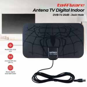 [BERGARANSI] Antena Digital TV LED Tabung Semua Siaran 2025 UHF Set TopBox 4K HD Gambar Super Jernih Indoor Original Taffware D-139 Antene TV Digital Tempel DVB-T2 4K High Gain 25dB Set Box Indor Outdoor Alat Atena Ladar TV Digital Terbaik