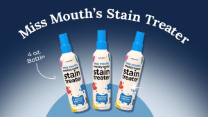 สเปรย์ขจัดคราบ Miss Mouths Stain Remover ขนาด 120 มล. สำหรับทารกแรกเกิดและของใช้จำเป็นสำหรับทารก - สเปรย์ขจัดคราบสกปรกอันทรงพลังสำหรับผู้ที่รับประทานอาหารเลอะเทอะ