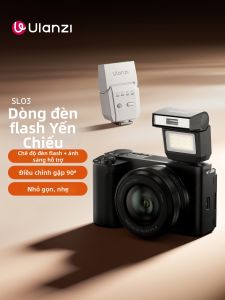 Ulanzi | Đèn Flash Mini Đèn Phụ Cho Chân Đèn/Máy Ảnh SL03 2 Chế Độ (Flash & LED) Gập Được 90°