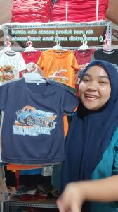 Baju Kaos Distro Harian Atasan Anak Laki-Laki Motif Car Track Builder Keren - Hypelane Kids