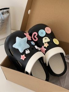 รองเท้าแตะสวมแบบสวมหัวสำหรับผู้หญิง ทรงสตั๊ด ใส่สบาย ทนทานต่อการลื่น ใส่กลางแจ้งในช่วงฤดูร้อน รองเท้าแตะแบบสวมหัวสุดเก๋