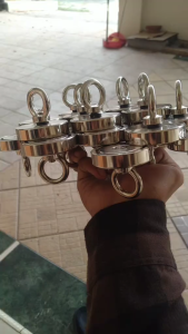 BERGARANSI BERGARANSI LIXIU Gantungan Magnet Hook Strong Neodymium 25mm D25 Magnet Kulkas Kunci Rumah Mobil Motor