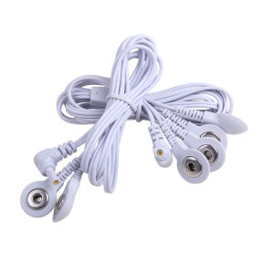 2/4 Way 2.35mm Button for Electrode PadsUnit EMS Massager Muscle Stimulator Electrode Cable Line Electrode Tens Acupuncture