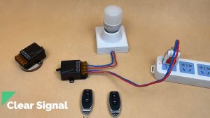 【FAST Delivery】433Mhz Wireless Remote Control Switch AC 220V 1CH 30A RF Relay Receiver Module and 2 Button Remote Control Water Pump