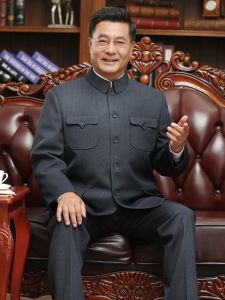 Pierre Cardin Mens Cheongsam Thickened Fleece Autumn Winter Formal Wear Chinese Style Clothing Set for Elderly Grandpa