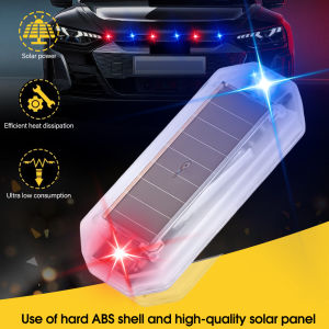 Car Solar LED Mini Warning Light Night Ride for Motorcycle Electric Vehicle Bicycle Tail Light Anti-rear Strobe Warning Light