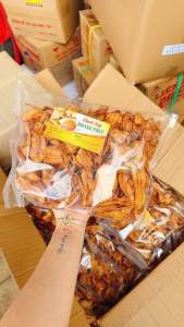 Chuối sấy Gia Lai không đường chuối chín tự nhiên giòn ngọt vừa/ Ăn Vặt Trang Tỉ Tỉ #anvat #food