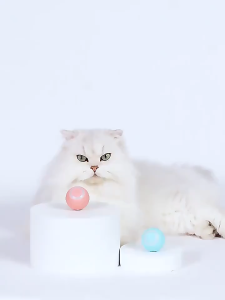 Interactive Cat Toy Ball With Sound New Upgraded Tail Rechargeable Smart Kitten Moving Ball Toys