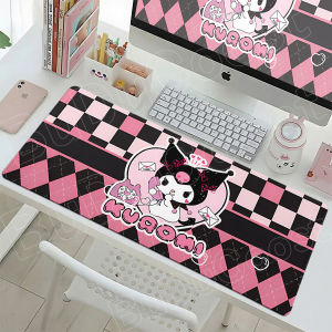 Bandai | 30x80cm Cute Cartoon Kuromi Pink Gamer Mouse Pad Laptop Desk Decoration Office Long Carpet 30x60cm Sanrio Non-slip Keyboard Mats