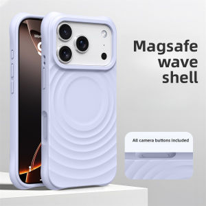 szhaiyu | Offical Phone Case For iPhone Air 17 16 15 14 Pro Max Water Ripple Silicone For Magsafe Wireless Charge Magnetic Soft Cover