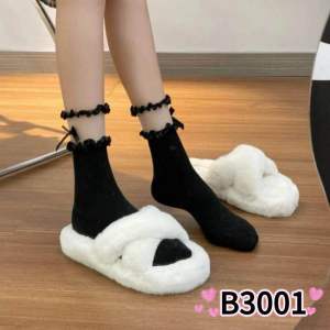Socks womens sweet cotton socks Japanese JK Lolita Internet celebrity mesh all-match mid-tube socks 袜子女甜美棉袜网红网纱百搭中筒袜