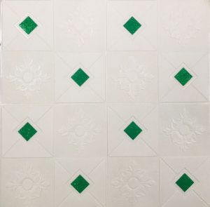 wallpaper dinding 3D foam batik classic vienna modern motif ukuran 70x70cm
