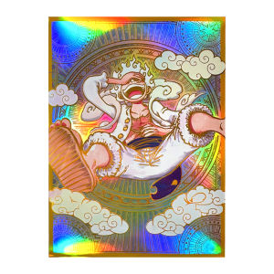 60 PCS 67×92mm ONE PIECE Luffy Art Holographic Anime Card Sleeves Top Loading Board Game Card Sleeves Protector for TCG/PTCG