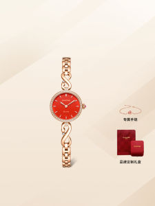 Christmas Gift Rarone Snake Year Limited Edition Slim Waist Quartz Red Watch Womens Fashion Luxury Watch Stainless Steel Band