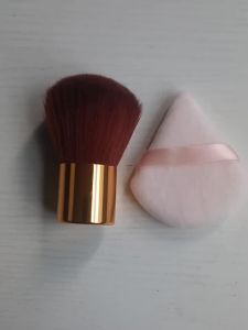2Pcs Multifunctional Makeup Tool Set Portable Powder Brush Triangle Cosmetic Puff For Loose Powder Blush Face Beauty Make‑up Kit
