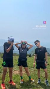 T8 Run เสื้อวิ่ง แขนสั้น ผู้ชาย ใส่วิ่ง กีฬากลางแจ้ง Men Pure Black2 ผ้าแห้งไว สีดำ รุ่นใหม่ เบา 90g