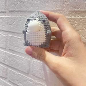 Cá mập thú bóp tay xả stress /thú bóp bong bóng/ cá mập len (ảnh thật)