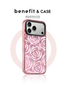 Rose Flower Wall Crystal Magnetic Shockproof Phone Case