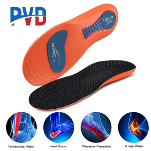 PVD 1 Pair Insole Shoes Man Orthotic Insole Orthopedic Flat Foot Health Sole Pad Arch Support Insole Plantar Fasciitis Feet Care Pads tapak kasut luar lelaki 鞋垫