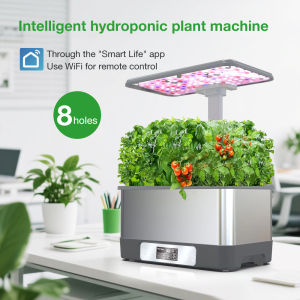 Tuya WiFi Indoor Garden Hydoponics Growing System with LED Grow Light 8 Pods Smart Grower Herbs Soilless Planting Gardening Box
