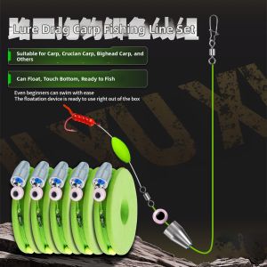 SEELUCKER | Ready-to-Use Floating and Adjustable Fishing Line Set