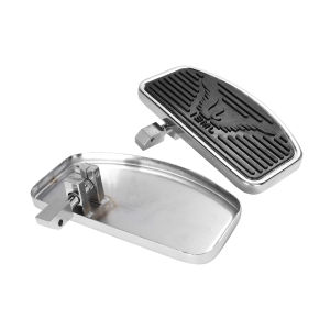 Bàn Để Chân Rộng Phía Trước Xe Máy Đa Năng Màu Đen Dành Cho Honda Yamaha Dragstar - Chân Chống Cho Người Lái Và Người Ngồi Sau Chất Liệu Sắt
