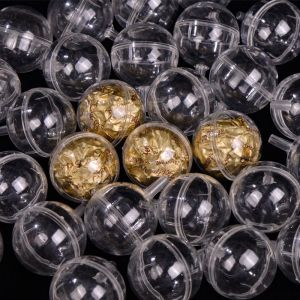 10Pcs Clear Chocolate Box Holder Plastic Chocolate Truffle Round Chocolate Candy Packaging Holder Valentines Day ​chocolate Cup