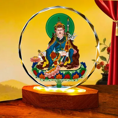 Padmasambhava Crystal Statue Decoration