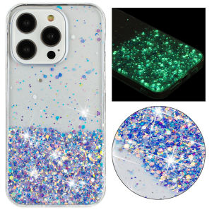 Glitter Night Glowing TPU Soft Case for IPhone Air 17 16 15 13 12 11 Pro Max 14 Plus 17Pro 16Pro I Phone Liquid Quicksand Cover
