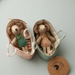 Stuffed Toy Mouse Doll Baby Gifts Photography Props Plush Rat Figure Collectible Soft Toys for Childrens Play