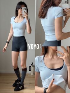 YOYO | Short Sleeve Lightweight Yoga Top for Workout Fitness
