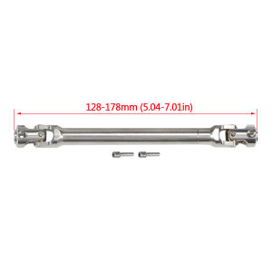 Stainless Steel Drive Shaft 5mm Universal Joint Driveshaft for 1/10 RC Rigs Crawler SCX10 Pro TRX4 High Trail TF2 VS4-10 CC02
