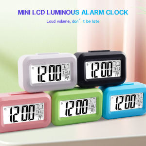 LED Digital Backlight Display Table Alarm Clock with Snooze Thermometer Calendar and Time Display⚡PH deliveryIn stock⚡