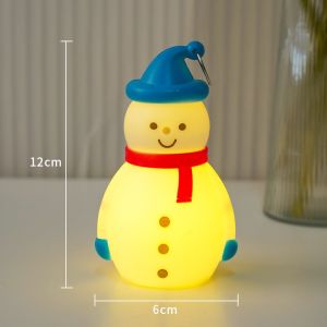 LED Christmas Night Light Cute Santa Claus Snowman Children Bedroom Bedside Ornaments For Holiday Christmas Decora Night Lamp