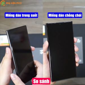 Dán màn hình Samsung Galaxy S23 Ultra / S24 Ultra / S22 Ultra / Note 20 Ultra / S24 Plus PPF UV Smart Devil full màn hình dẻo trong suốt và chống chói nhận vân tay