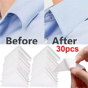 20/30Pcs Shirt Collar Sticker Collar PVC Adhesive Sticker Patches for Clothing