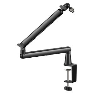 Cần Gạt Micro Chuyên Nghiệp Mỏng Có Thể Điều Chỉnh Nối Dài Nâng Cao Cho SM7B MV7 AM8 K688 Chất Lượng Studio Chất Liệu Kim Loại.