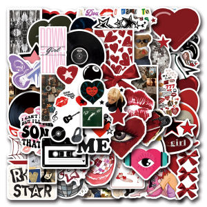 Bộ Sticker Graffiti Y2K Phong Cách Retro Dành Cho Nữ Chống Nước Trang Trí Sổ Tay Điện Thoại Đàn Guitar - 10/30/55 Miếng