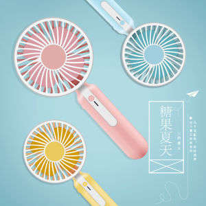 Portable Handheld Mini Fan Rechargeable Quiet Office Desktop Fan for Students Dormitory Travel Camping Outdoor Activities
