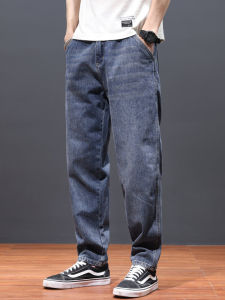Trendy Mens Loose Fit Harlan Jeans Spring 2025 American Style Large Size Casual Long Trousers Straight Leg Jeans