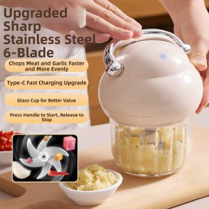 JINGRUNDA | Electric Small Kitchen Garlic Masher