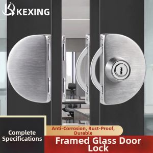 Double-sided Sliding Door Lock Stainless Steel