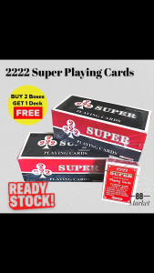 2222 Super Club Special Plastic Coated Playing Cards(12 Decks)/Poker Card