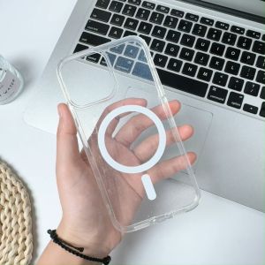 🔥ส่งจากไทย🔥magnetic โปร่งใส อ่อนนุ่ม แฟชั่น เคส for iPhone xr บอดี้ 16pro 15pro 14Pro เคสไอโฟน xr body 13Pro 15Pro case